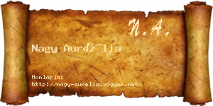 Nagy Aurélia névjegykártya